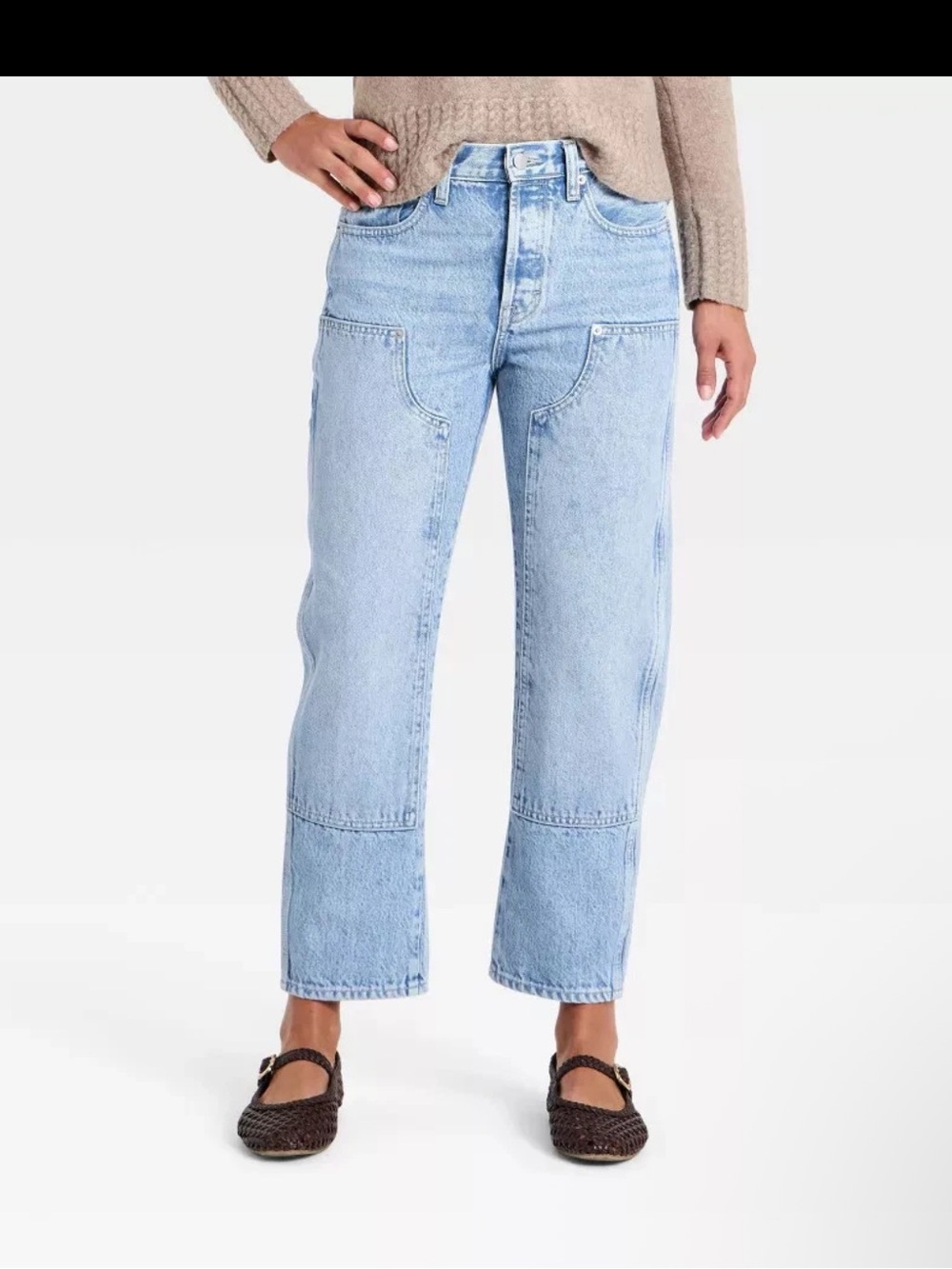 Women's Mid-Rise Painter Boyfriend Jeans - Universal Thread